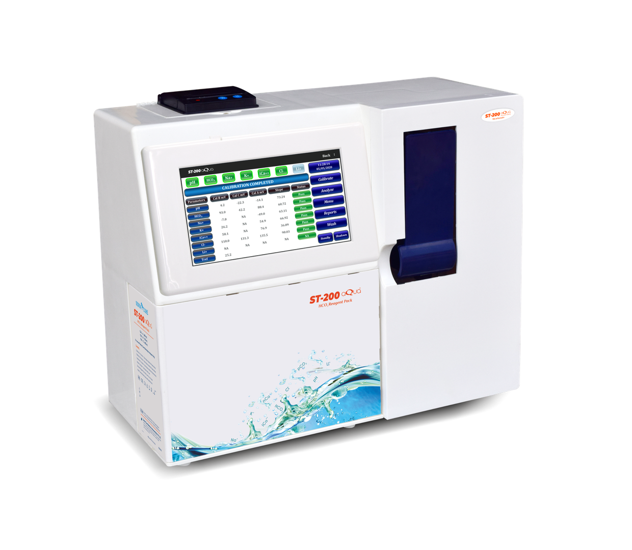 ST-200 aQua Electrolyte Analyzer - (Touch) - (Na/K/iCa) (B/B/Cl)